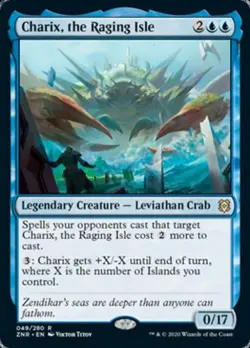 Charix, the Raging Isle -Foil Light Play MTG Zendikar Rising - Image 1