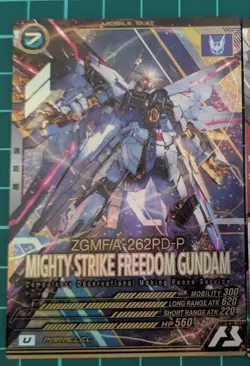 Mighty Strike Freedom FQ01017U Arsenal Base Parallel MTG Card Near - Image 1