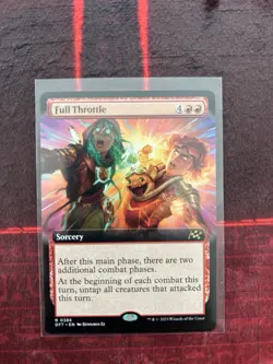 Magic The Gathering MTG FULL THROTTLE EXTENDED ART Aetherdrift NM Near Mint - Image 1