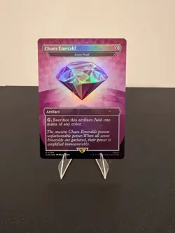 MTG Magic the Gathering Sonic Rainbow Foil Purple Chaos Emerald 7034 lotus petal - Image 1