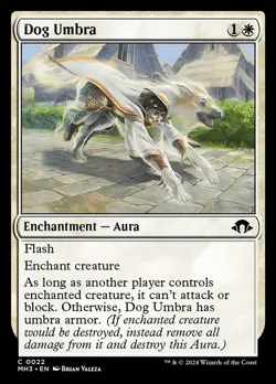 Foil Dog Umbra - Modern Horizons 3 | MTG Card - Image 1