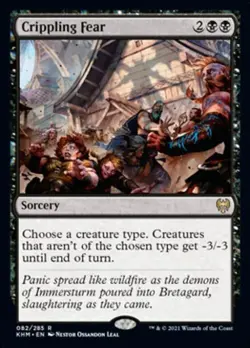 Crippling Fear - Near Mint MTG Kaldheim - Image 1