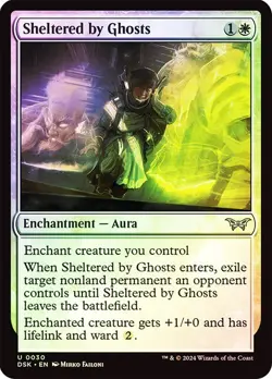Sheltered by Ghosts Duskmourn: House of Horror Foil NM MTG Magic Near Mint - Image 1