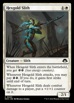 Foil Hexgold Slith - Modern Horizons 3 | MTG Card - Image 1