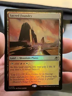 MTG ~ Sacred Foundry ~ Rare FOIL - Edge Of Eternities EOE #256 : NM - Image 1