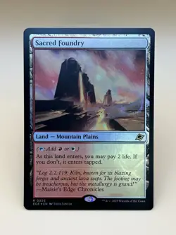 MTG ~ Sacred Foundry ~ Rare FOIL - Edge Of Eternities EOE #256 : NM - Image 2