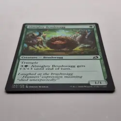 MTG: Almighty Brushwagg 143/274 - Ikoria Lair of Behemoths 2020 Green Common - Image 2