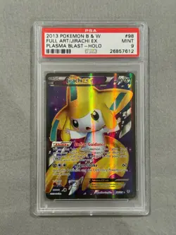 2013 Pokemon B&W Plasma Blast Jirachi EX Holo Full Art #98 PSA 9 - Image 1