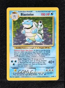 Blastoise Holo Shadowless Pokemon Base Set #2 1999 READ - Image 1