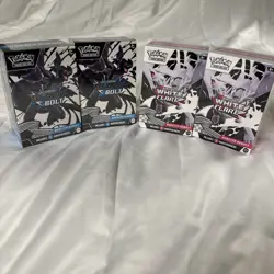 Pokemon Black Bolt and White Flare Booster Bundle - Lot of 4 - Sealed, New - Image 2