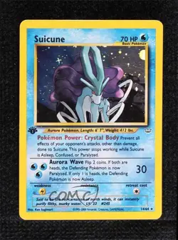 Suicune Holo 1st Ed. Pokemon Neo Revelation #14 2001 READ - Image 1
