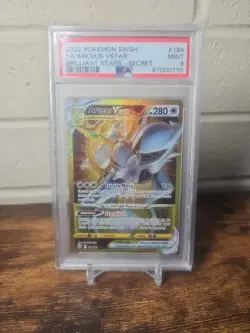 Pokemon Arceus VSTAR 184/172 PSA 9 Mint Condition 2022 Brilliant Stars - Image 1