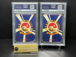 Set 2 Swirl 1997 1996 POKEMON JAPANESE DARK CHARIZARD CHARIZARD PSA 1 - Image 2