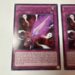 2x PHANTOM KNIGHTS' SWORD TRAP 1ST EDITION WIRA-EN010 RARE YUGIOH LP - Image 2