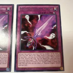 2x PHANTOM KNIGHTS' SWORD TRAP 1ST EDITION WIRA-EN010 RARE YUGIOH LP - Image 3