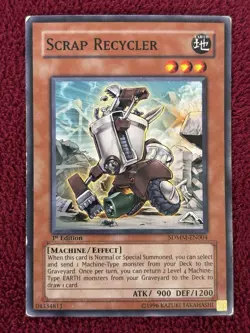 Yugioh Scrap Recycler SDMM-EN004 Common 1st Edition - Image 1
