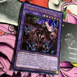 Yugioh - Azamina Mu Rcielago - ROTA - 1st Edition Ultra Rare NM - Free Holo Card - Image 2