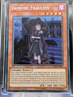 Vampire Fraulein Secret Rare DASA-EN003 LP/NM Yugioh Card - Image 1