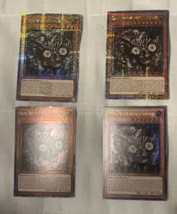 Redox, Dragon Ruler of Boulders RA03 EN08 Quarter Century SR x2, + 2 More Yugioh - Image 1