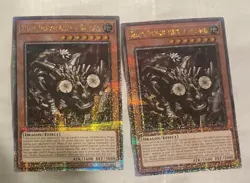 Redox, Dragon Ruler of Boulders RA03 EN08 Quarter Century SR x2, + 2 More Yugioh - Image 2