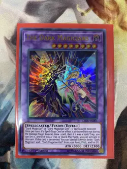 The Dark Magicians Yugioh Card Ultra Rare LED6-EN001, Near Mint - Image 1