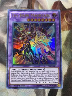 The Dark Magicians Yugioh Card Ultra Rare LED6-EN001, Near Mint - Image 2