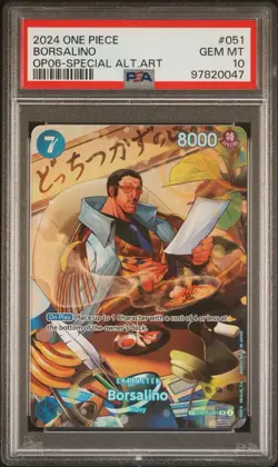 One Piece Card Game Borsalino SP Alt Art English Op05-051 (op06 Psa Error) - Image 1