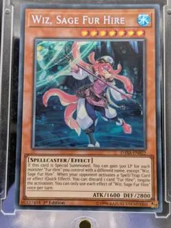 Wiz, Sage fur Hire Secret Rare DASA-EN022 LP/NM Yugioh Card - Image 1