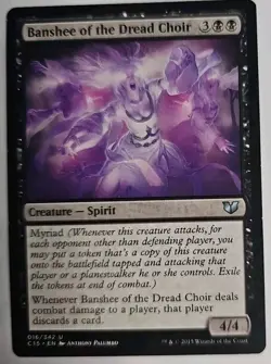 MTG Magic The Gathering Card Banshee of the Dread Choir Creature Spirit Black - Image 1