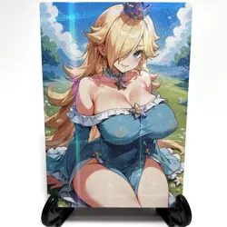 Rosalina Sexy Anime Waifu Girl Doujin Lewd Goddess Story Holographic Art Card - Image 1