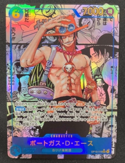 ONE PIECE CARD ACE OP13-119 SUPER COMIC SEC PARALLEL JAPANESE OP13 MANGA - Image 1