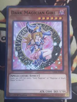 Yugioh: Dark Magician Girl - 1st Edition Card - Alternate Artwork - Near Mint NM - Image 1