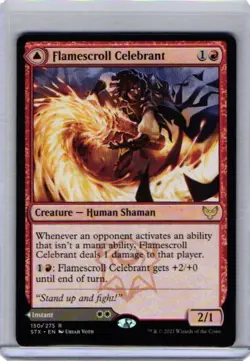 MTG 150/275 FLAMESCROLL CELEBRANT Rare STRIXHAVEN SOM unplayed card⚔NM/MT - Image 1
