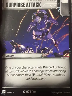 Transformers TCG Wave 2 Rise of The Combiners- Card: SURPRISE ATTACK - Image 1