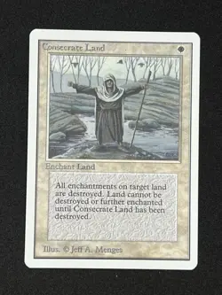MTG CONSECRATE LAND Unlimited Edition Regular MT+ Uncommon Magic The Gathering - Image 1
