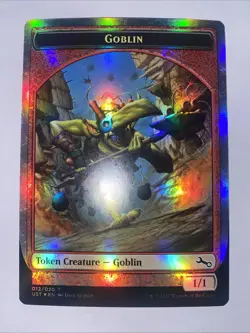 Goblin Token [Unstable Tokens] Foil Near Mint MTG - Image 1