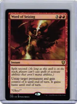 Magic the Gathering MTG Word of Seizing (420) Commander Legends NM - Image 1