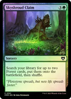 Skyshroud Claim MTG NM Commander Masters Foil - Image 1