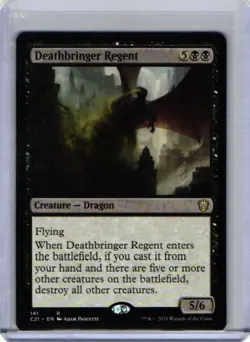 MTG Magic the Gathering Deathbringer Regent (141/465) Commander 2021 LP - Image 1