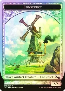 MTG Construct Token Unstable Foil Trading L6 - Image 1