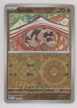 Sandile Reverse Foil Pokemon SV01: Scarlet & Violet #115 - Image 1