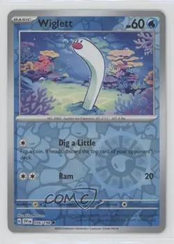 Wiglett Reverse Foil Pokemon SV01: Scarlet & Violet #056 - Image 1