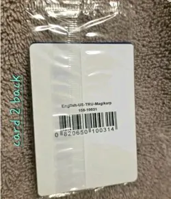 2 Magikarp pokemon trading cards game toys r us exclusive packaged holographic - Image 4