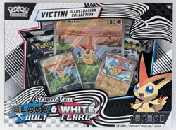NEW Pokemon Black Bolt & White Flare Unova Victini Illustration Collection Box - Image 1