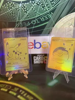 Pokemon Celebrations Pikachu V & PokeBall Gold Promos SWSH145 & SWSH146 - Sealed - Image 1