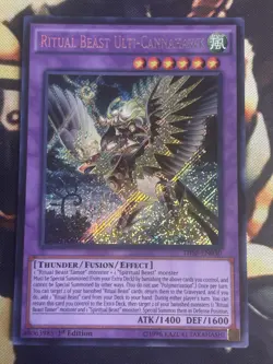 Yugioh: Ritual Beast Ulti-Cannahawk - THSF-EN030 - Secret Rare - 1st Edition NM - Image 1