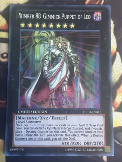 Yugioh Number 88: Gimmick Puppet of Leo CT10-EN013 Super Rare Limited Edition NM - Image 1