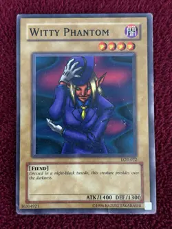 Yugioh Witty Phantom #LOB-072 The Legend of Blue Eyes White Dragon Unlimited Ed. - Image 1