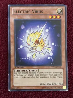 Yugioh Electric Virus YSYR-EN022 1st Ed Common - Image 1