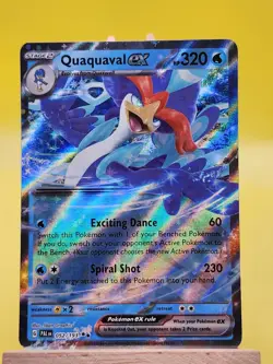 Pokemon TCG Paldea Evolved Quaquaval ex 052/193 Holo Rare Card - Image 1